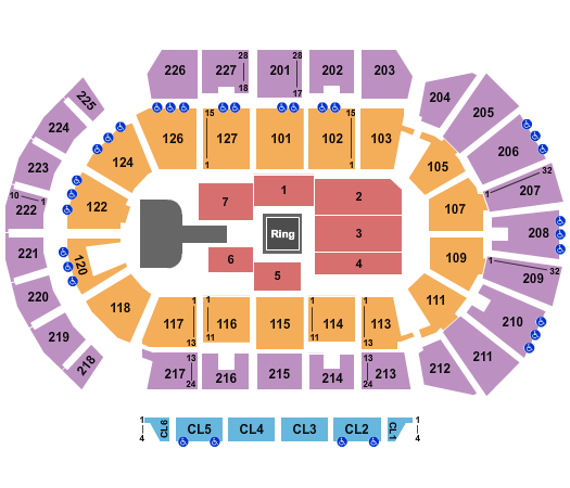 Adventist Health Arena Seating Chart: Wrestling - AEW