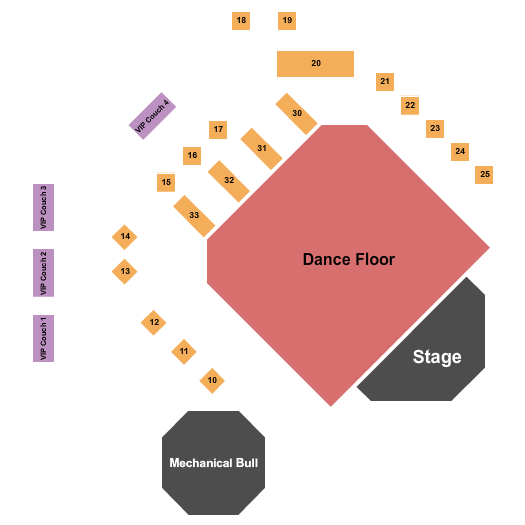 Stoney's North Forty Seating Chart: Endstage