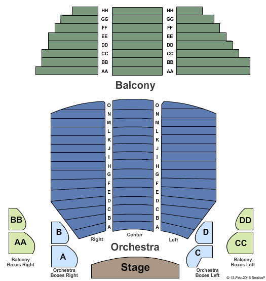 Stoughton Opera House Seating Chart
