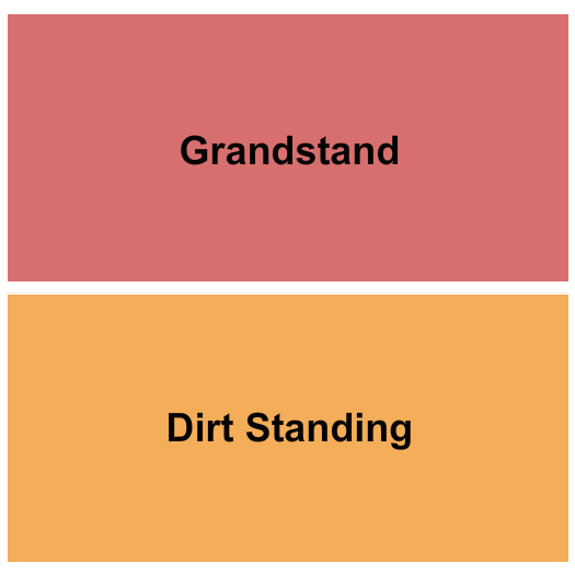 Strathmore Stampede Grounds Seating Chart: Grandstand/Dirt