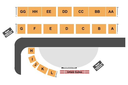 Strathmore Stampede Grounds Seating Chart: Rodeo