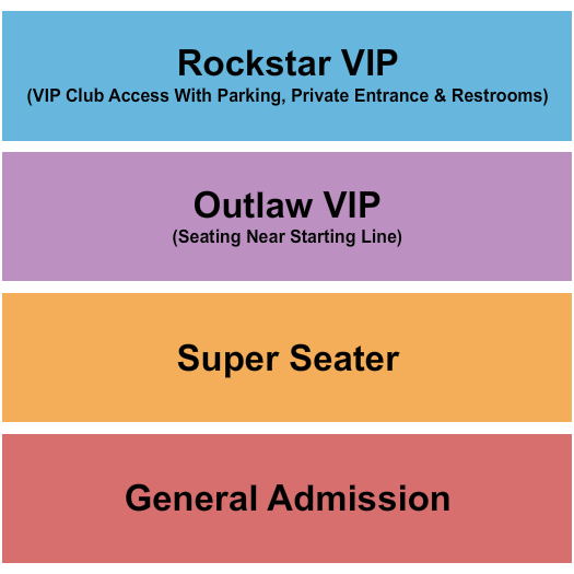 Xtreme Raceway Park Seating Chart: GA/VIP 2