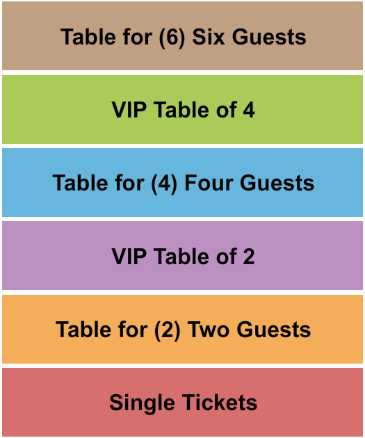 Stress Factory Comedy Club - Bridgeport Seating Chart: GA / VIP Tables