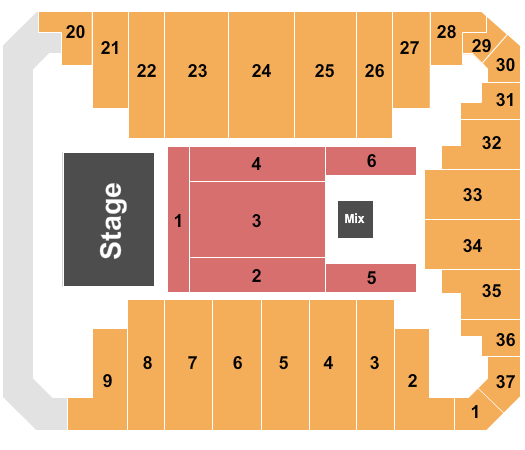 Stuart C. Siegel Center Seating Chart: Endstage