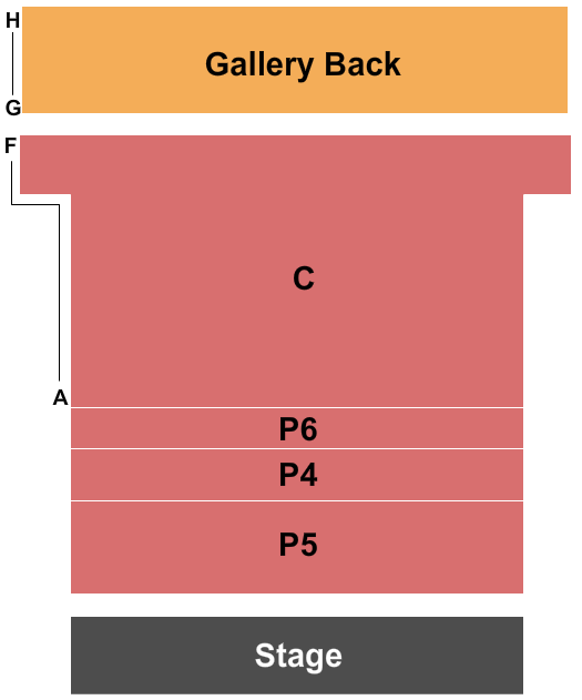 Second Stage at CenterPoint legacy Theatre Seating Chart: End Stage