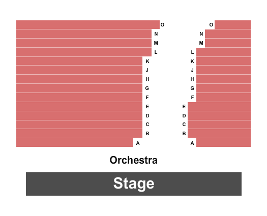 Studio Seaview Seating Chart: Endstage
