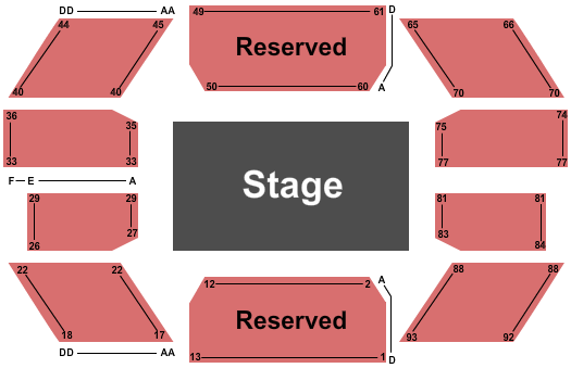 Jackie Maxwell Studio Theatre - Ontario Seating Chart: Center Stage
