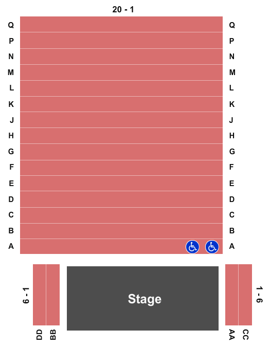 Studio Theatre at King Center For The Performing Arts Map