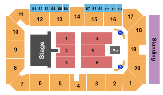 Sudbury Arena Seating Chart: Bryan Adams