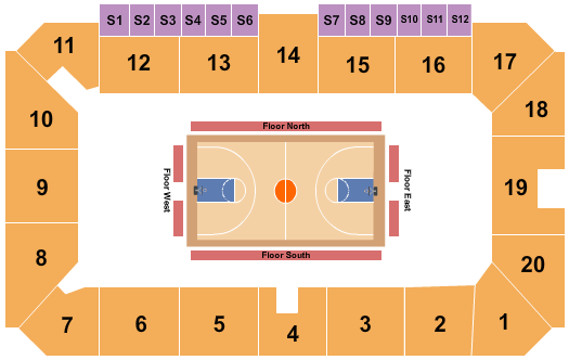 Sudbury Arena Seating Chart: Basketball - Globetrotters