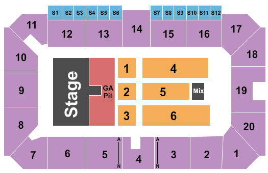 Sudbury Arena Seating Chart: Three Days Grace