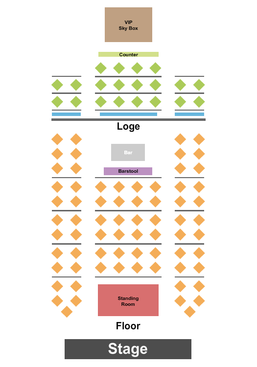Suffolk Theater Seating Chart: Endstage SRO 2