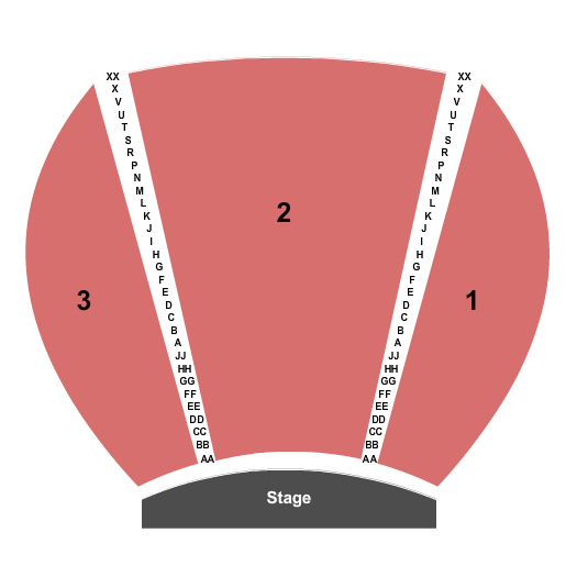 Sugarloaf Mountain Amphitheatre Seating Chart: End Stage