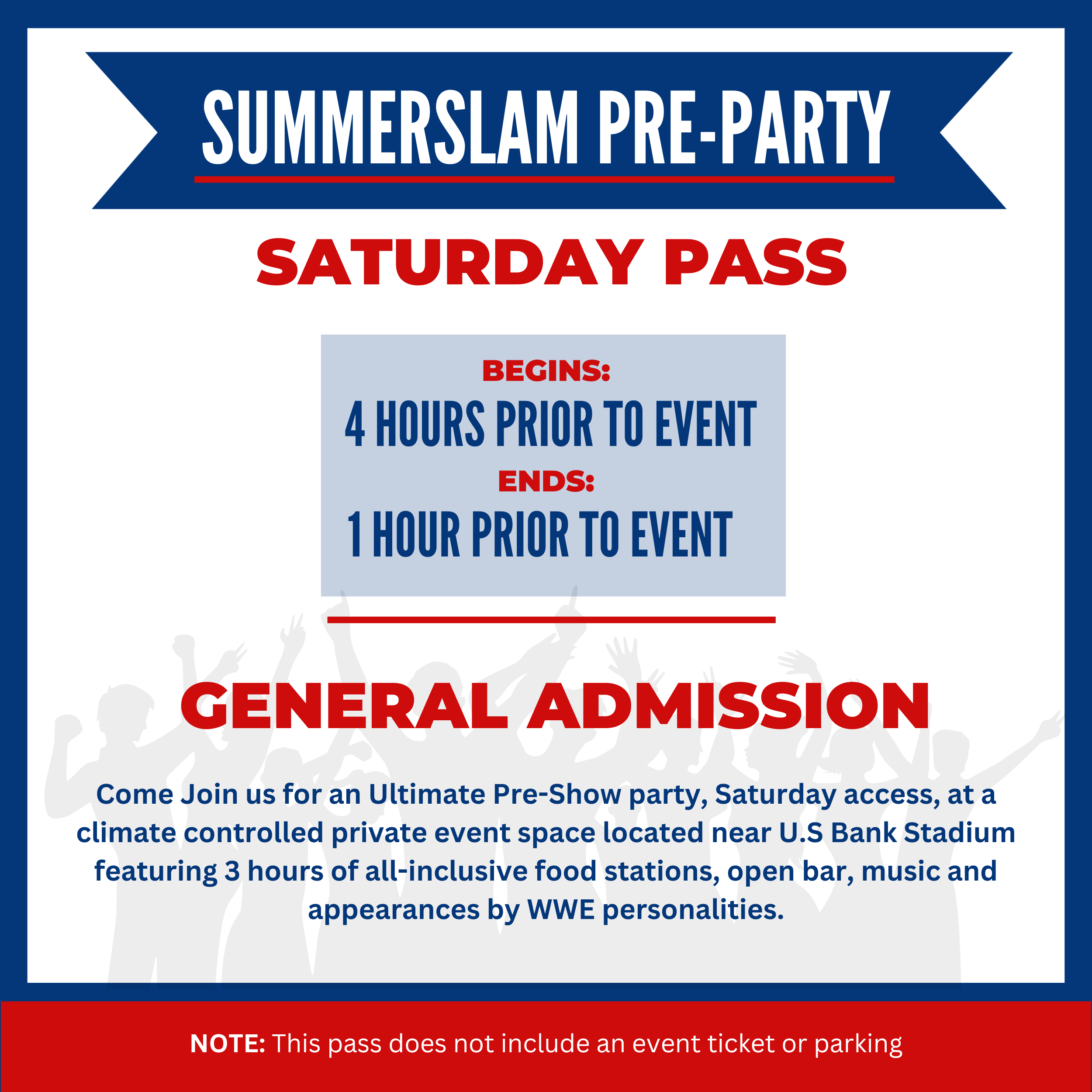 Tom's Watch Bar - Minneapolis Seating Chart: Summerslam Sat