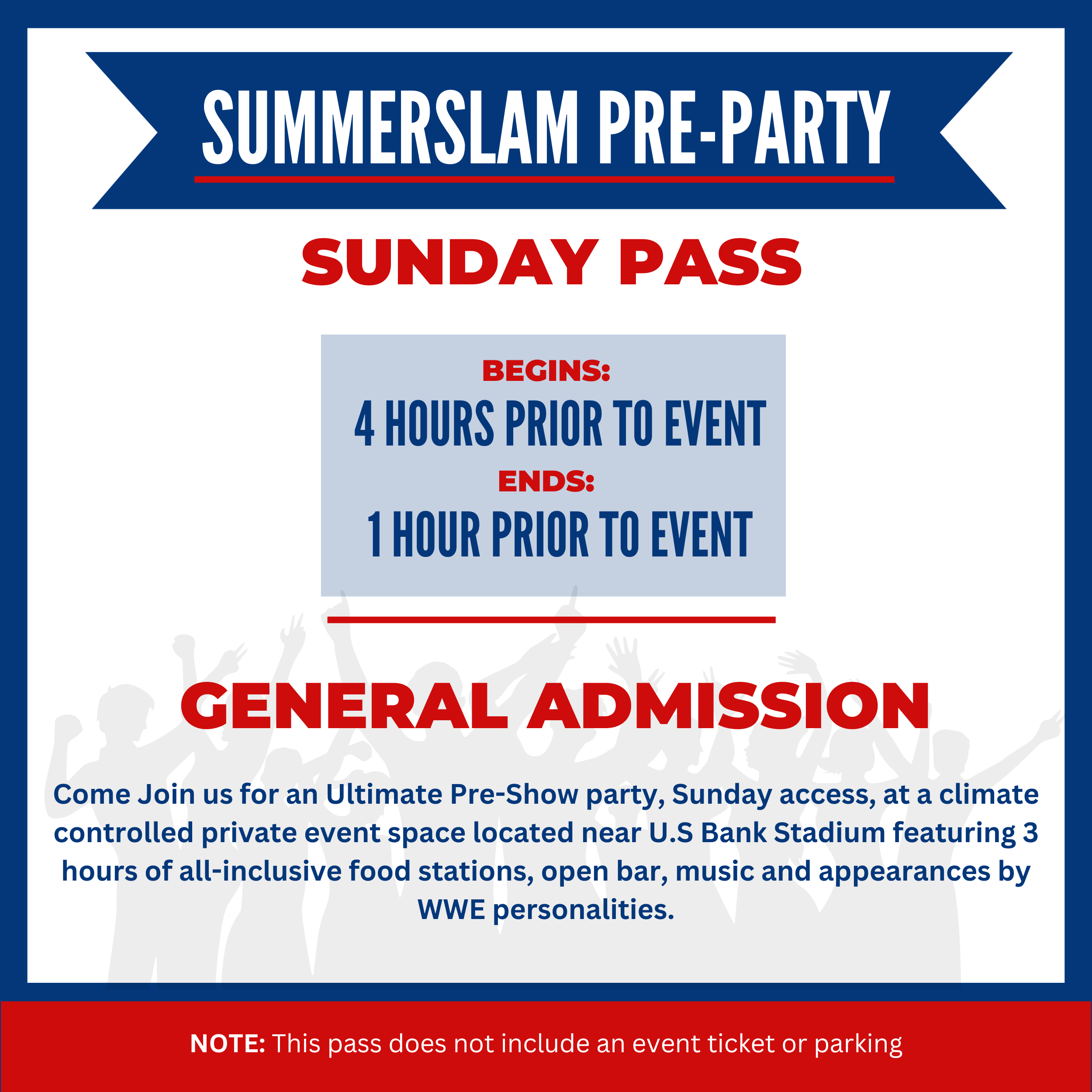 Tom's Watch Bar - Minneapolis Seating Chart: Summerslam Sun