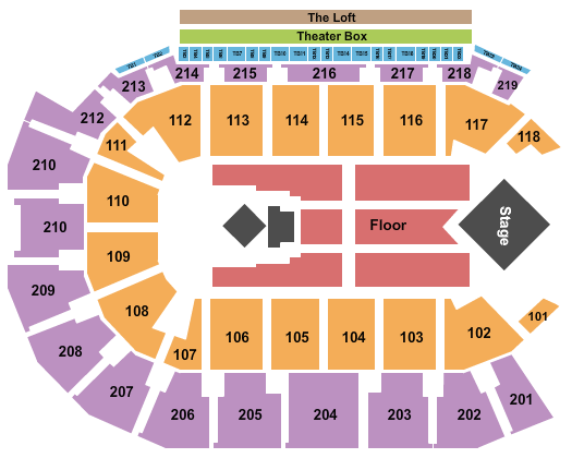 Summit Arena at The Monument Seating Chart: For King And Country