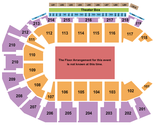 Summit Arena at The Monument Seating Chart: Generic Floor