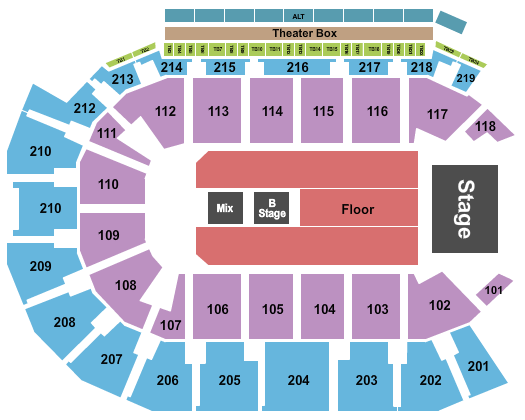 Summit Arena at The Monument Seating Chart: Sugarland
