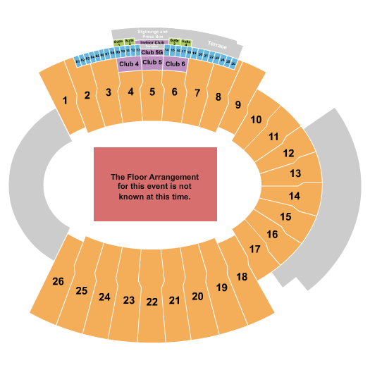 Sun Bowl Stadium Seating Chart: Generic Floor