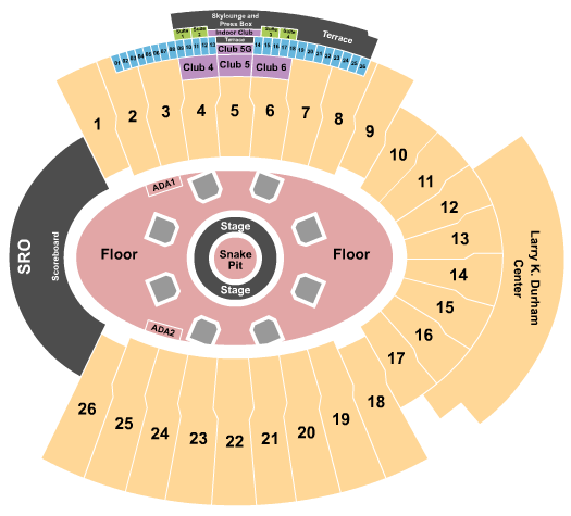 Sun Bowl Stadium Seating Chart: Metallica