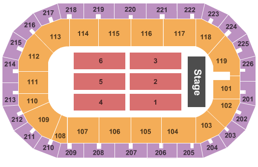 Cure Insurance Arena Map