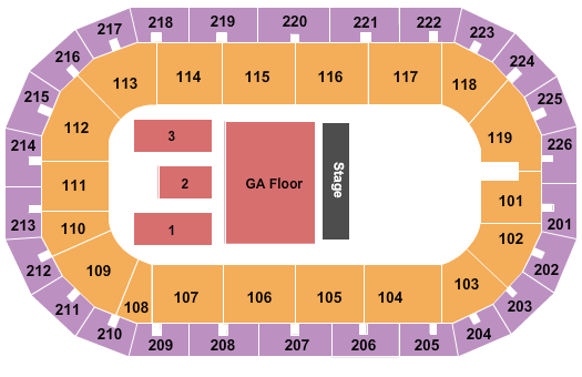 Sun Bank Arena Seating Chart