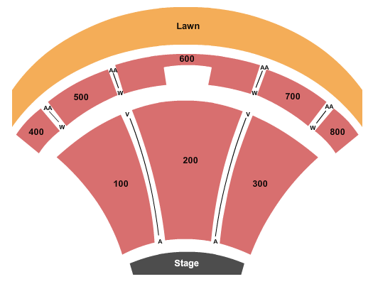 Sun Valley Pavilion At The Sun Valley Center for the Arts Seating Chart: Endstage w/ Lawn