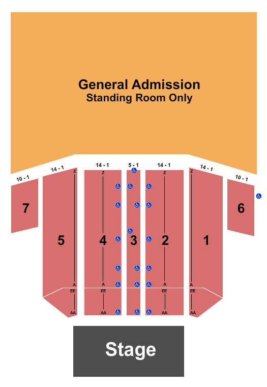 Sunset Amphitheatre Seating Chart