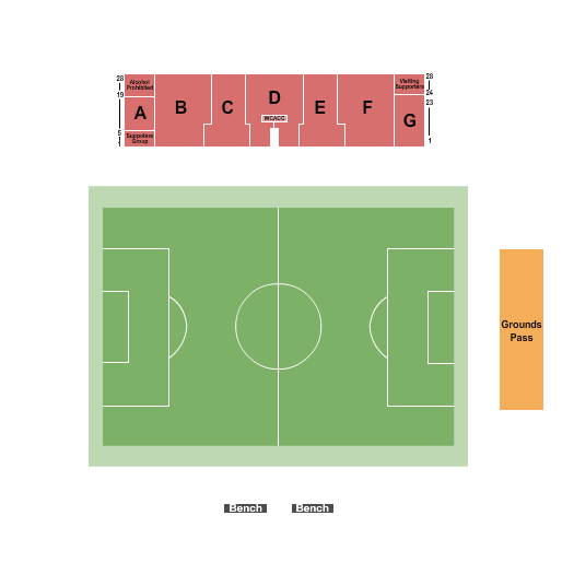 Swangard Stadium Seating Chart: Soccer 2