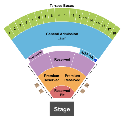 Sweetland Amphitheatre at Boyd Park Seating Chart: Endstage RSV Pit