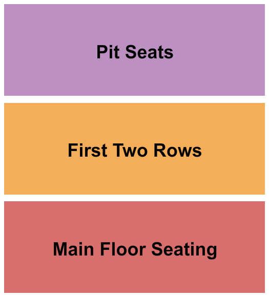 Symphony Hall At DECC Seating Chart: Floor/First Two Rows/Pit