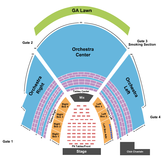 Synovus Bank Amphitheater at Chastain Park Seating Chart: Endstage