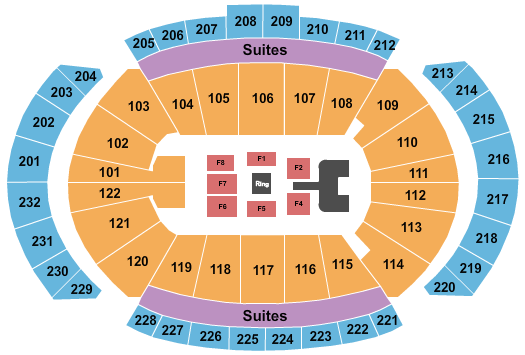 T-Mobile Center Seating Chart: AEW