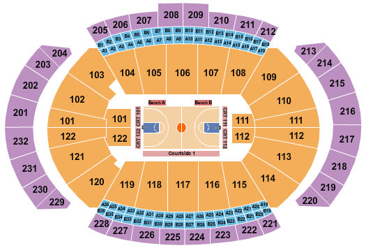 T-Mobile Center Seating Chart: Basketball - WNBA