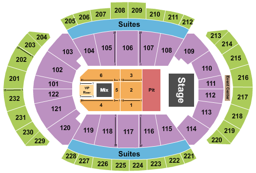 T-Mobile Center Seating Chart: Breaking Benjamin