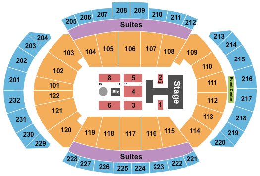 T-Mobile Center Seating Chart: Disney's Descendants