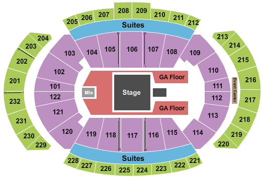 T-Mobile Center Seating Chart: Forrest Frank
