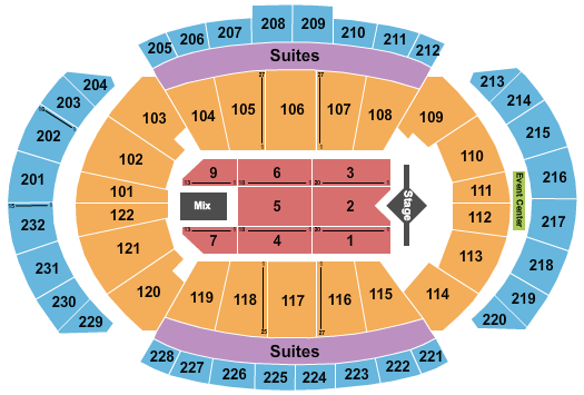 T-Mobile Center Seating Chart: J. Cole