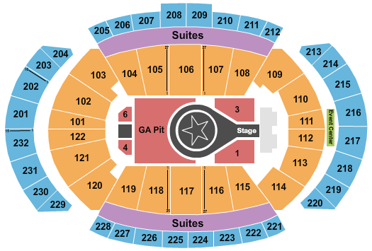 T-Mobile Center Seating Chart: Kacey Musgraves