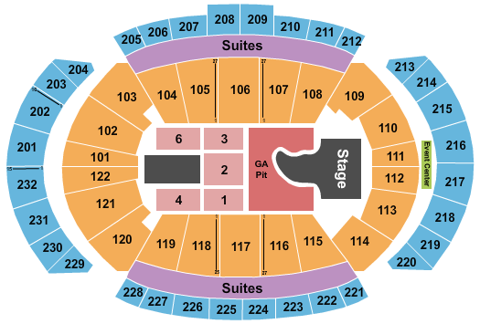 T-Mobile Center Seating Chart: Megan Moroney