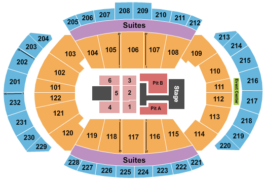 T-Mobile Center Seating Chart: Teddy Swims