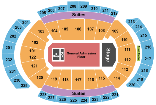 T-Mobile Center Seating Chart: Tyler The Creator