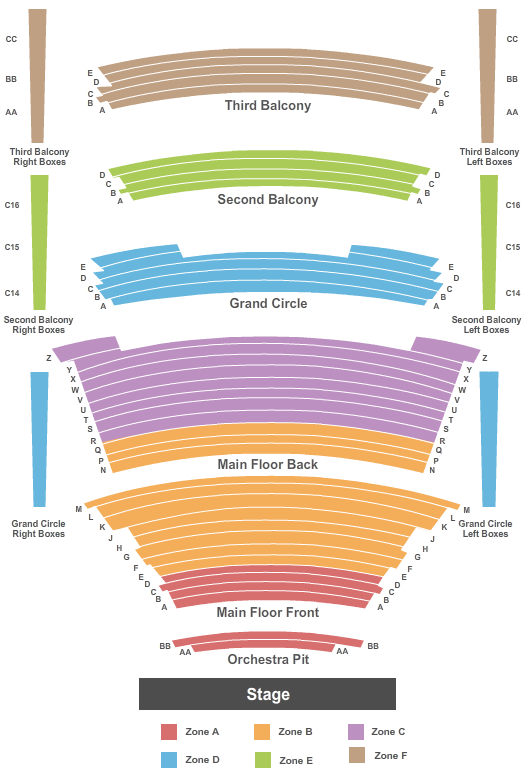 O Brians Event Centre Seating Chart