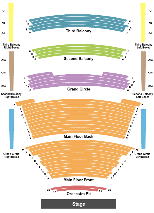 TCU Place Seating Chart: End Stage