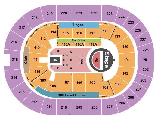 TD Coliseum Seating Chart: 5 Seconds of Summer