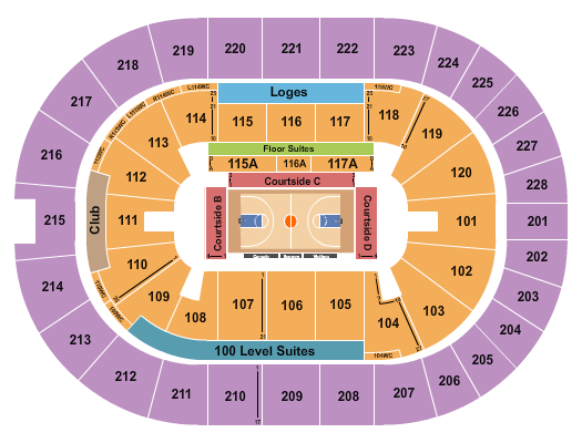 TD Coliseum Seating Chart: Basketball FIBA