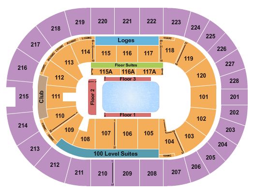 TD Coliseum Seating Chart: Disney Ice