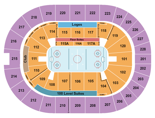 TD Coliseum Seating Chart: Hockey 1