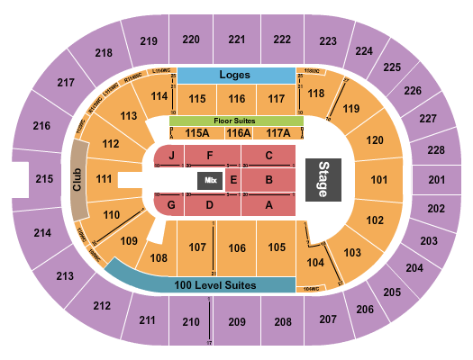 TD Coliseum Seating Chart: Live