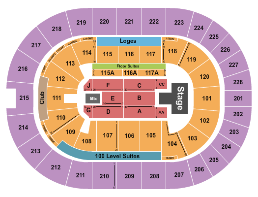 TD Coliseum Seating Chart: Matt Rife